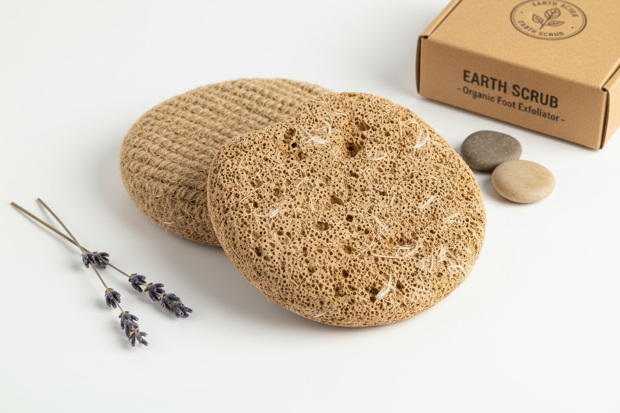 natural foot exfoliator pad